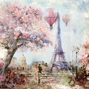 Lunch Napkin - Paris Art