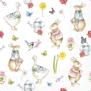 Cocktail Napkin - Easter Garden