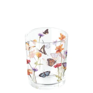Candle Holder (Tea Light) - Tea Light Holder Butterfly Garden WHITE