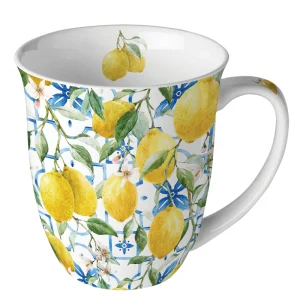 MUG (Fine Bone China) - Mediterranean Lemons (400 m
