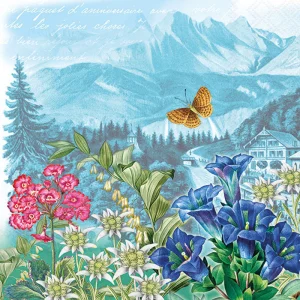 Lunch Napkin - Mountain Flowers
