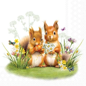 Lunch Napkin - Little Squirrels