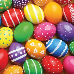 Lunch Napkin - Painted Easter Eggs