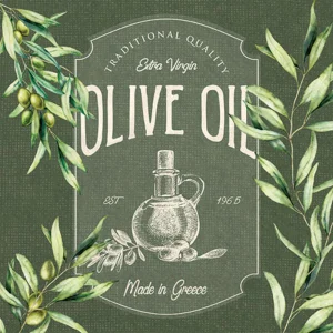 Cocktail Napkin - Olive Oil