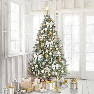 Lunch Napkin - Modern Christmas Tree