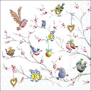 Lunch Napkin - Birds On Tree