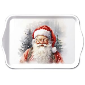 TRAY - Happy Santa (13 x 21cm)