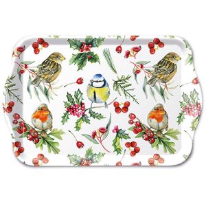 TRAY - Birds In Winter (13 x 21cm)