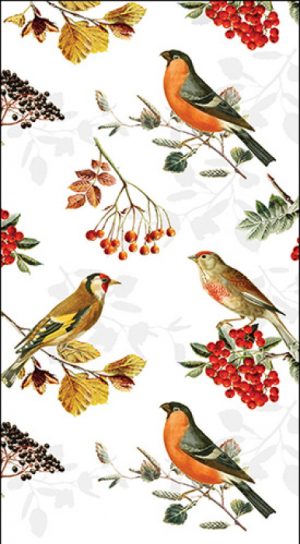 Guest Towels - Autumn birds FSC Mix