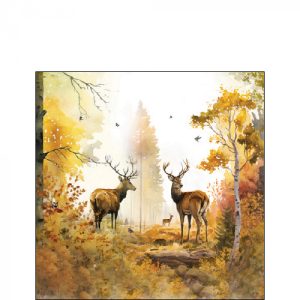 Cocktail Napkin - Autumn Forest