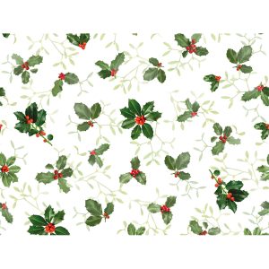 Placemat (AIRLAID) - Ilex and Mistletoe