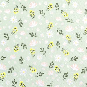 Cocktail Napkin - Petites Fleurs MINT