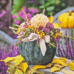 Cocktail Napkin - Pumpkin Arrangement
