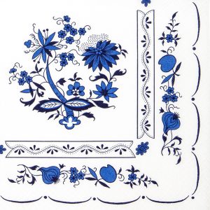 Lunch Napkin - Blue Onion Pattern