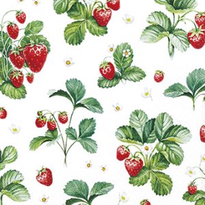Lunch Napkin - Strawberry Pattern