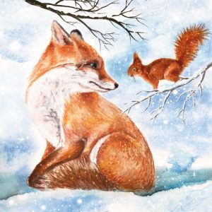 Lunch Napkin - Amicizia Invernale