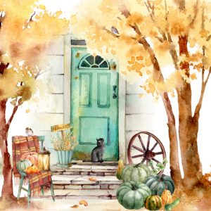 Lunch Napkin - Thankful Autumn