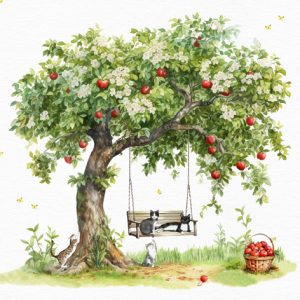 Lunch Napkin - Feline Summer