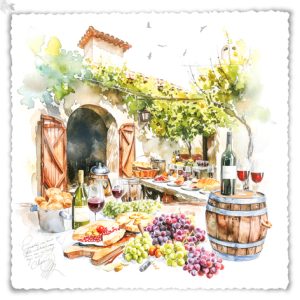 Lunch Napkin - Vineyard Tasting