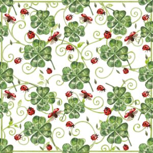 Lunch Napkin - Clover & Ladybugs