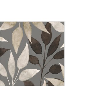 Cocktail Napkin - Scandic Leaves brown