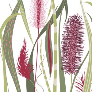 Lunch Napkin - Autumn Pampas