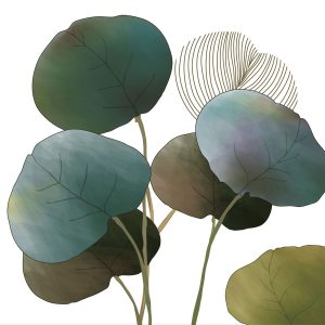 Lunch Napkin - Autumn Glow white