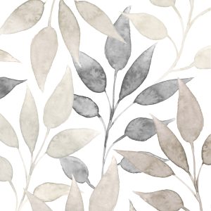 Lunch Napkin - Scandic Leaves white