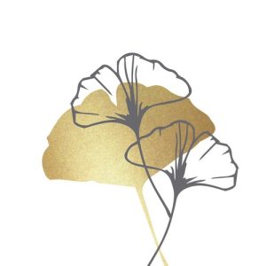 Lunch Napkin - Golden Gingko white