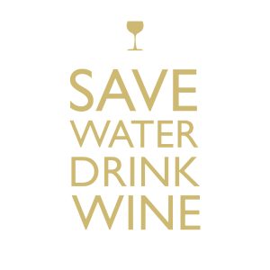 Lunch Napkin - Save Water gold