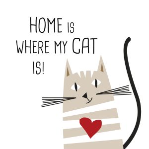 Lunch Napkin - Home Cat