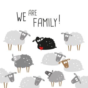 Lunch Napkin - We are Familiy