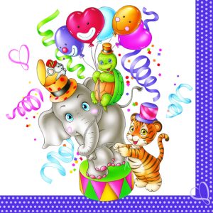 Lunch Napkin - Party Animals