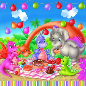Lunch Napkin - Dinosaur Picnic Party