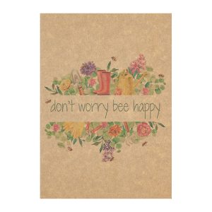Greeting Card - Bee Happy RECYCLED