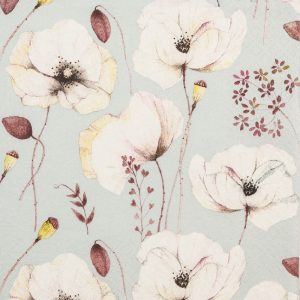 Lunch Napkin - Delicate Poppies