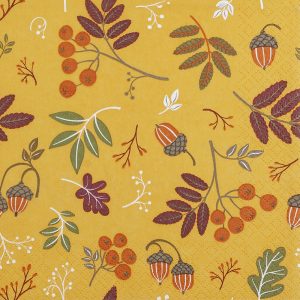 Lunch Napkin - Autumn Collection orange