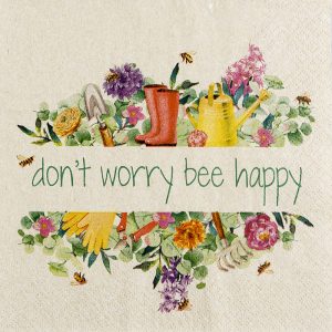 Lunch Napkin - Bee Happy RECYCLED