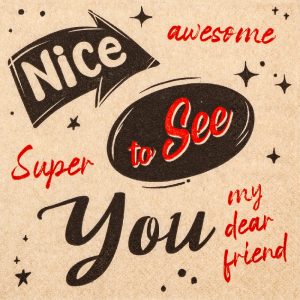 Lunch Napkin - Nice to See You RECYCLED