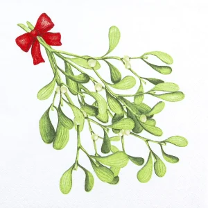 Lunch Napkin - Mistletoe Twigs PURE