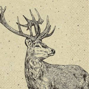Lunch Napkin - Proud Deer RECYCLED
