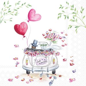 Lunch Napkin - Wedding Car