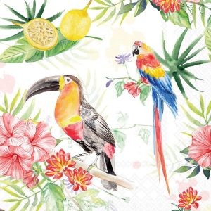 Lunch Napkin - Tropical Birds