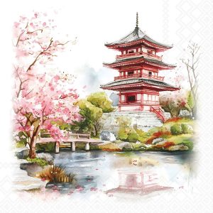 Lunch Napkin - Temple
