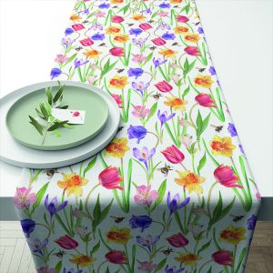 TABLE RUNNER (Cotton) - Flowers In Spring