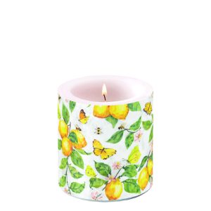 Candle SMALL - Fresh Lemons WHITE