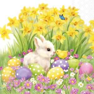 Lunch Napkin - Easter Friends