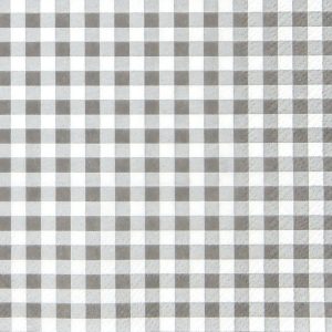 Cocktail Napkin - Karo grey