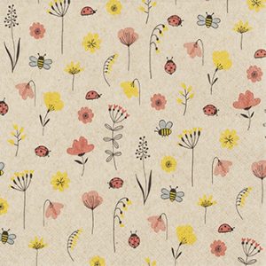 Lunch Napkin - Ladybugs and Bees