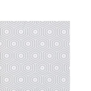 Cocktail Napkin - Geometric Hipster Silver/white
